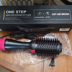 Revlon One Step Hair Dryer and Styler - Black and Pink